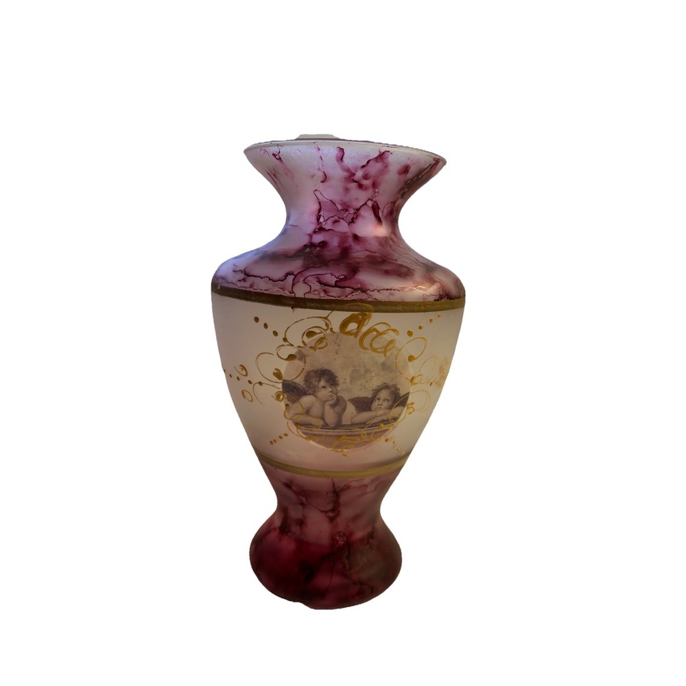 Vetro Esequito Segundo La Tecnica Del Maestro Di Murano  Vase Italy 7.5" High